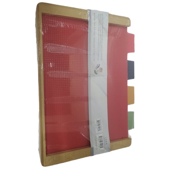 Art & Cook 5 Piece Bamboo Cutting Board and Cutting Mat Set - Picture 3 of 6